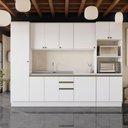 Ver imagem 1 de Cozinha Modulada Celeste Kappesberg 100% Mdf Branco 300cm