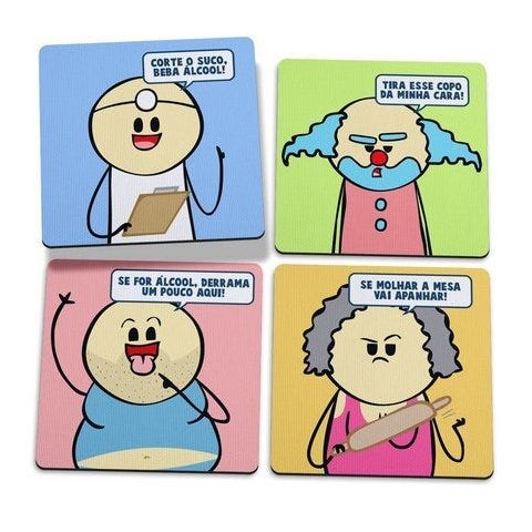 Jogo de Porta Copos DrPepper - 4 peças