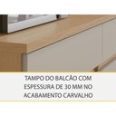 Ver imagem 3 de Balcão Cozinha Nesher Realeza C/ 2 Portas 2gavs 120cm Carvalho/titânio