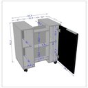 Ver imagem 2 de Armário Gabinete Para Banheiro Gales Branco