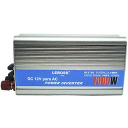 Inversor Conversor 12V Potência 1000W Veicular Transformador Tensão Leboss LB-521 LB-521A Cinza - 2