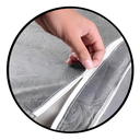 Ver imagem 4 de Capa para Maquina Lavar Eletrolux Consul C/ Zíper Prata - P