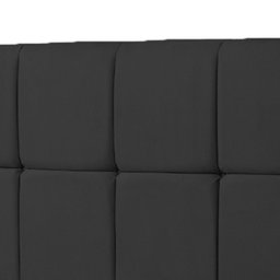 Cabeceira Super King Roma 195cm Suede Preto - Vallisa Decor - 2