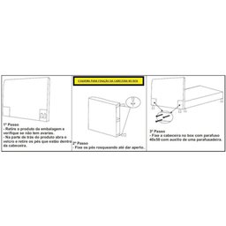Cabeceira Super King Roma 195cm Suede Preto - Vallisa Decor - 3