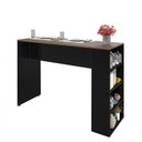 Ver imagem 5 de Bancada Cozinha Americana Gourmet com Prateleiras Netmobil - Preto/nogal