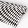 Papel de Parede Adesivo Xadrez Preto e Branco - 017 - 3