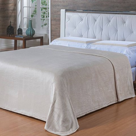 Cobertor Toque de Seda 220x240 Marfim Niazitex 2000772mrfuni