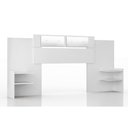 Ver imagem 1 de Painel Cama Box Madeirado Solteiro/casal/queen Mila C/ Espelho Branco - Panan