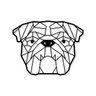 Painel Decorativo Animal Cachorro Buldogue Inglês - 080 - 1