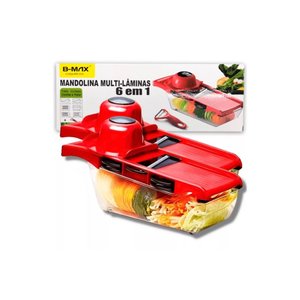 Mandolina Profissional de Cozinha Multi-lâminas Aço Inox 6x1 B-max Bm-a16