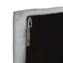 Ver imagem 4 de Cabeceira Suspensa Decoração Quarto Cama Casal Queen 1,60 Luana - Linho Cinza - Lojas RPM