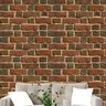 Papel de Parede Adesivo Tijolo Vermelho - 012 - 1