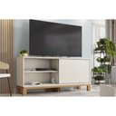 Ver imagem 1 de Rack Bancada P/ Tv até 45 Pol Mondrian 1.36 C/ 1 Porta e 2 Nichos 136cm Off White Mr/freijo -