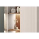 Ver imagem 2 de Rack Bancada P/ Tv até 45 Pol Mondrian 1.36 C/ 1 Porta e 2 Nichos 136cm Off White Mr/freijo -