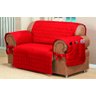 Capa Protetora de Sofa Microfibra 02 e 03 Lugares Vermelho - 5