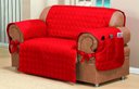 Ver imagem 5 de Capa Protetora de Sofa Microfibra 02 e 03 Lugares Vermelho