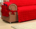 Ver imagem 2 de Capa Protetora de Sofa Microfibra 02 e 03 Lugares Vermelho