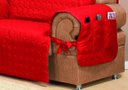 Ver imagem 3 de Capa Protetora de Sofa Microfibra 02 e 03 Lugares Vermelho