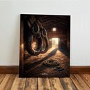 Ver imagem 4 de Kit3 Quadro Decorativo Rancho Cavalo Fazenda Estábulo Quarto Qualidade Premium 28x20cm