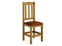Ver imagem 1 de Cadeira Nogueira de Madeira Maciça Pinus Estofada Confortável para Mesa de Jantar Dm