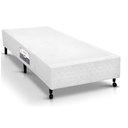Ver imagem 1 de Cama Box Base Solteiro Poli Tecido White (96x203x23) - Castor
