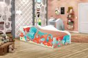 Ver imagem 4 de Cama Infantil Sereia Ruiva Mdf Encantadora Tema Fundo do Mar