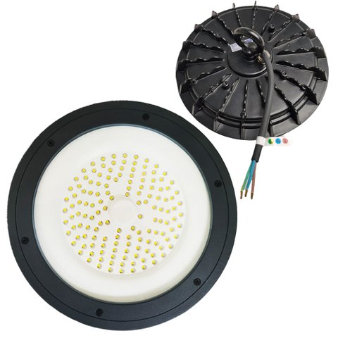 Luminária Ufo LED 100W Highbay 160º Galpao Empresa Industrias Segurança