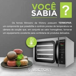 Forno Convector Elétrico com Vapor 5 Esteiras WCV-535D Wictory - 6
