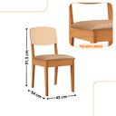 Ver imagem 3 de Mesa de Jantar Diane 120cm Tampo Mdf Laminado com 4 Cadeiras Copper Premium Moderna Mobília