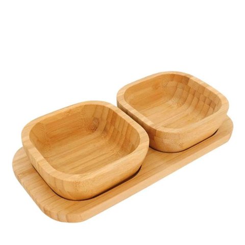 Jogo de Petisqueira com Base em Bambu Ecokitchen Ecológica