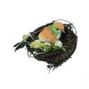 Ver imagem 1 de Ninho com Pássaro Laranja 12x10x6cm