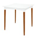 Ver imagem 1 de Mesa Tramontina Diana em Polipropileno Branco 70cm Pernas de Madeira