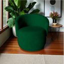 Ver imagem 7 de Poltrona Decorativa Beatriz Orgânica Bouclé Verde