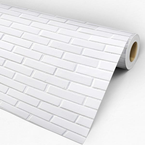 Papel de Parede Adesivo Tijolo Branco - 027 - 3