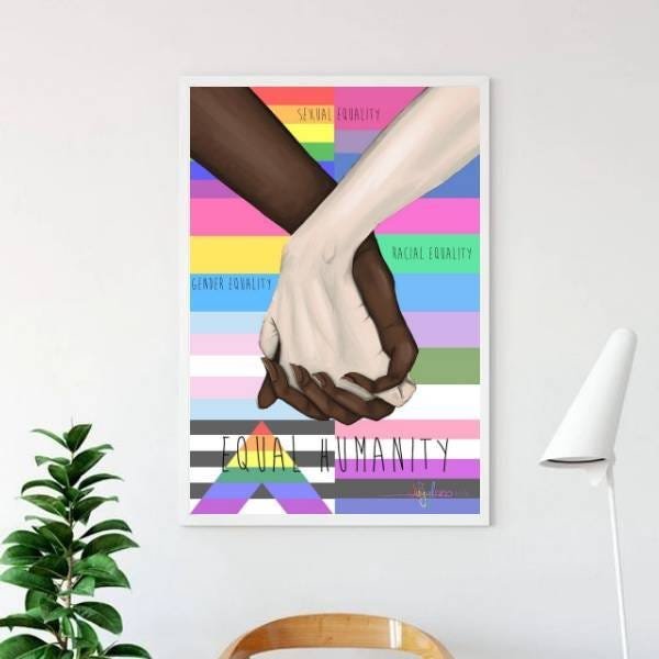 Quadro Decorativo Equal Humanity - 2