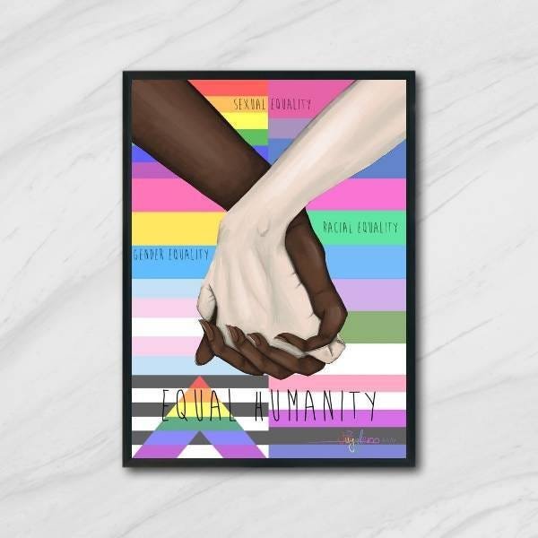 Quadro Decorativo Equal Humanity - 1