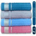 Ver imagem 2 de Kit 4 Toalhas de Banho Caneladas Gigante Banhão 70 X 140 Beka Mega-absorção - Modelo 2