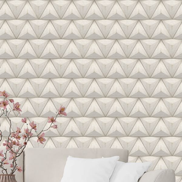 Papel de Parede Adesivo Textura Triângulos - 036 - 1