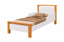 Ver imagem 1 de Mini Cama Infantil Branco e Mel com Colchão Ortobom Incluso Laterais de Proteção e Pés Madeira Maciç