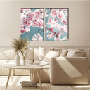 Ver imagem 7 de Kit 2 Quadros Cerejeira em Flor 50x70cm Decorativos