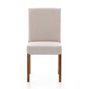 Ver imagem 3 de Conjunto Mesa de Jantar Dinant Vidro e Base Preta + Cadeiras Halle Encosto Estofado - 67642