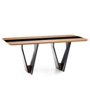 Ver imagem 2 de Conjunto Mesa de Jantar Dinant Vidro e Base Preta + Cadeiras Halle Encosto Estofado - 67642