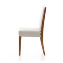 Ver imagem 5 de Conjunto Mesa de Jantar Dinant Vidro e Base Preta + Cadeiras Halle Encosto Estofado - 67642