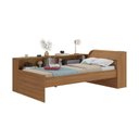 Ver imagem 5 de Cama Solteiro com Nicho Aria Espresso Móveis Marrom/Nogal