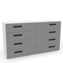 Ver imagem 4 de Cômoda Organizadora 150cm com 8 Gavetas 240838 Linha Lisboa Politorno