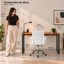 Ver mais imagens de Conjunto de Escritório Mesa Alika e Cadeira Begônia Mesh Branca