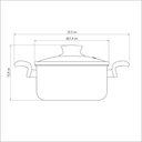 Ver imagem 6 de Caçarola Tramontina Antiaderente Paris 20cm Vermelho