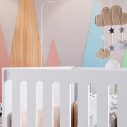 Berço Mini Cama 3 em 1 La003 Branco Comm - 2
