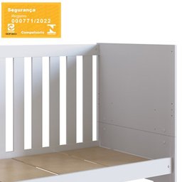 Berço Mini Cama 3 em 1 La003 Branco Comm - 4