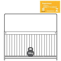 Berço Mini Cama 3 em 1 La003 Branco Comm - 11